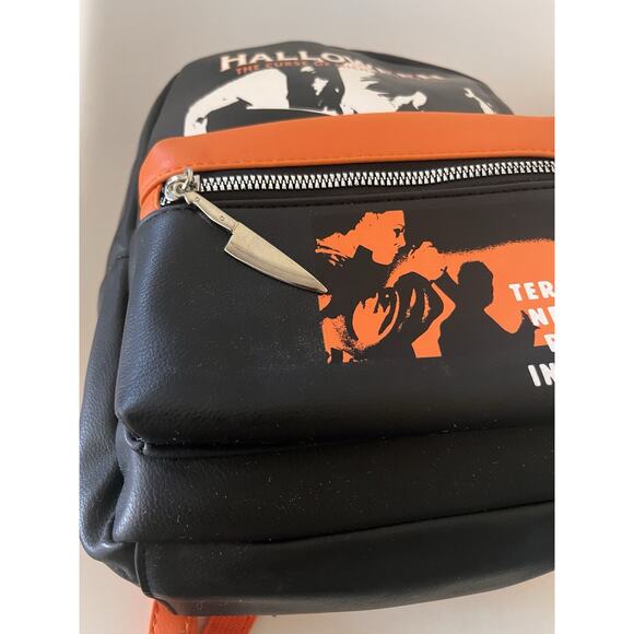 Halloween The Curse of Michael Myers Mini Backpack Horror Bioworld Black Orange main image 3
